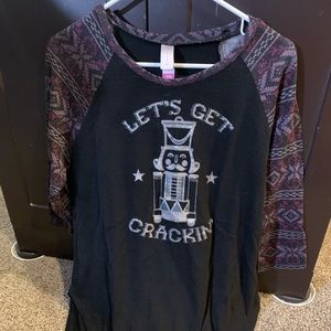 Women’s “ let’s get crackin” festive shirt